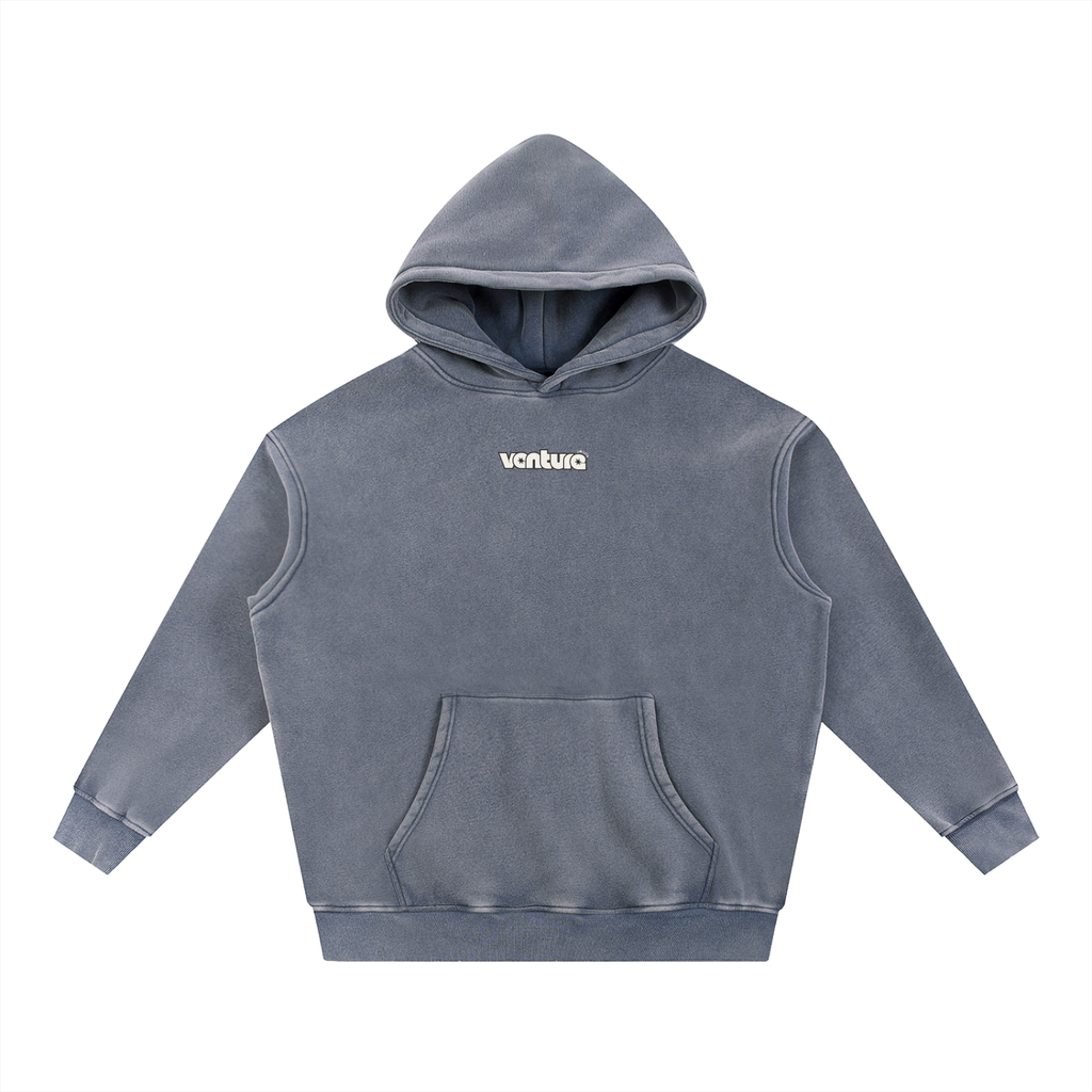 "Venture Awaits" Washed Fleece Hoodie