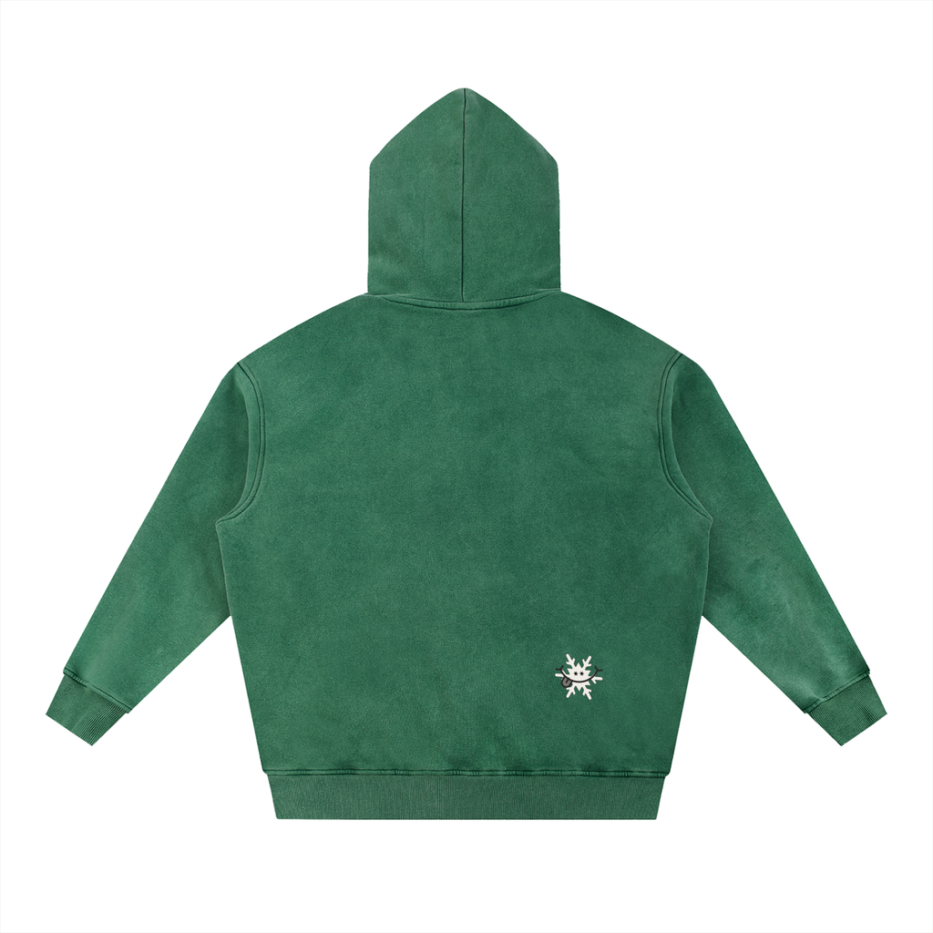 "Venture Awaits" Washed Fleece Hoodie