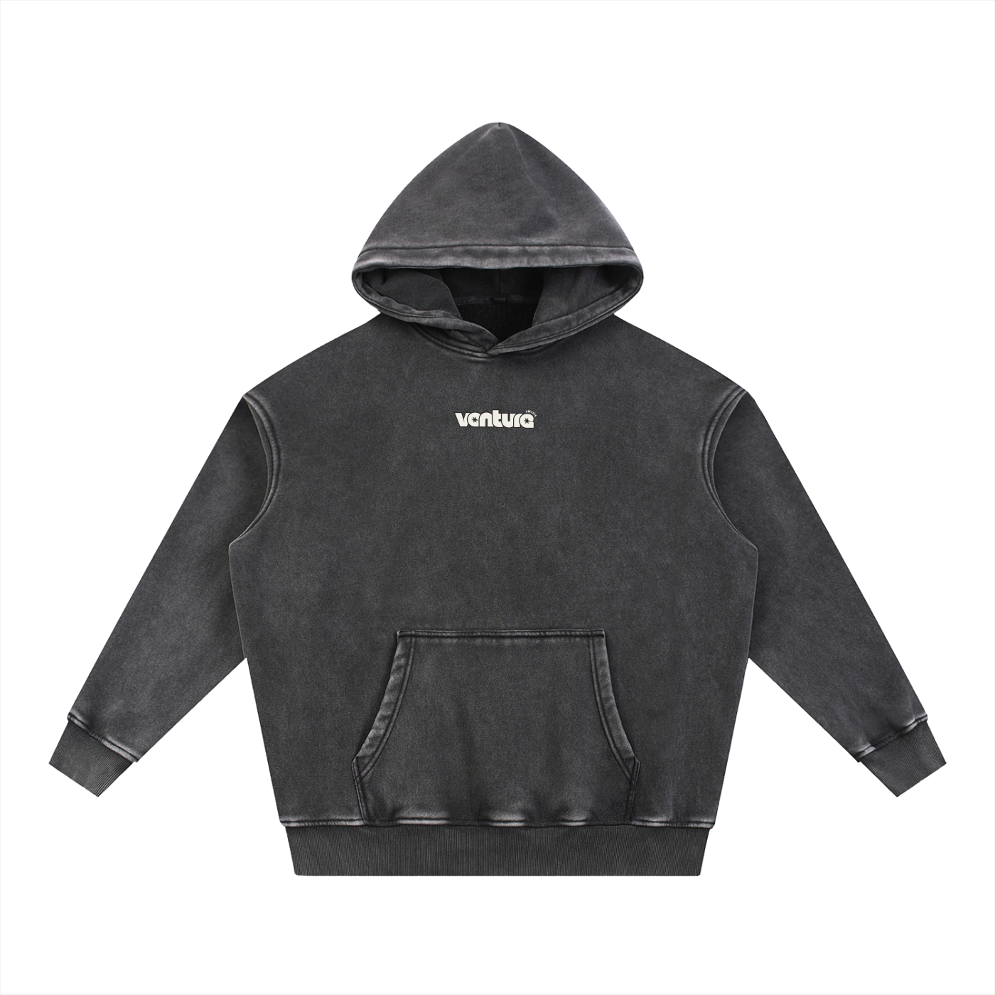 "Venture Awaits" Washed Fleece Hoodie