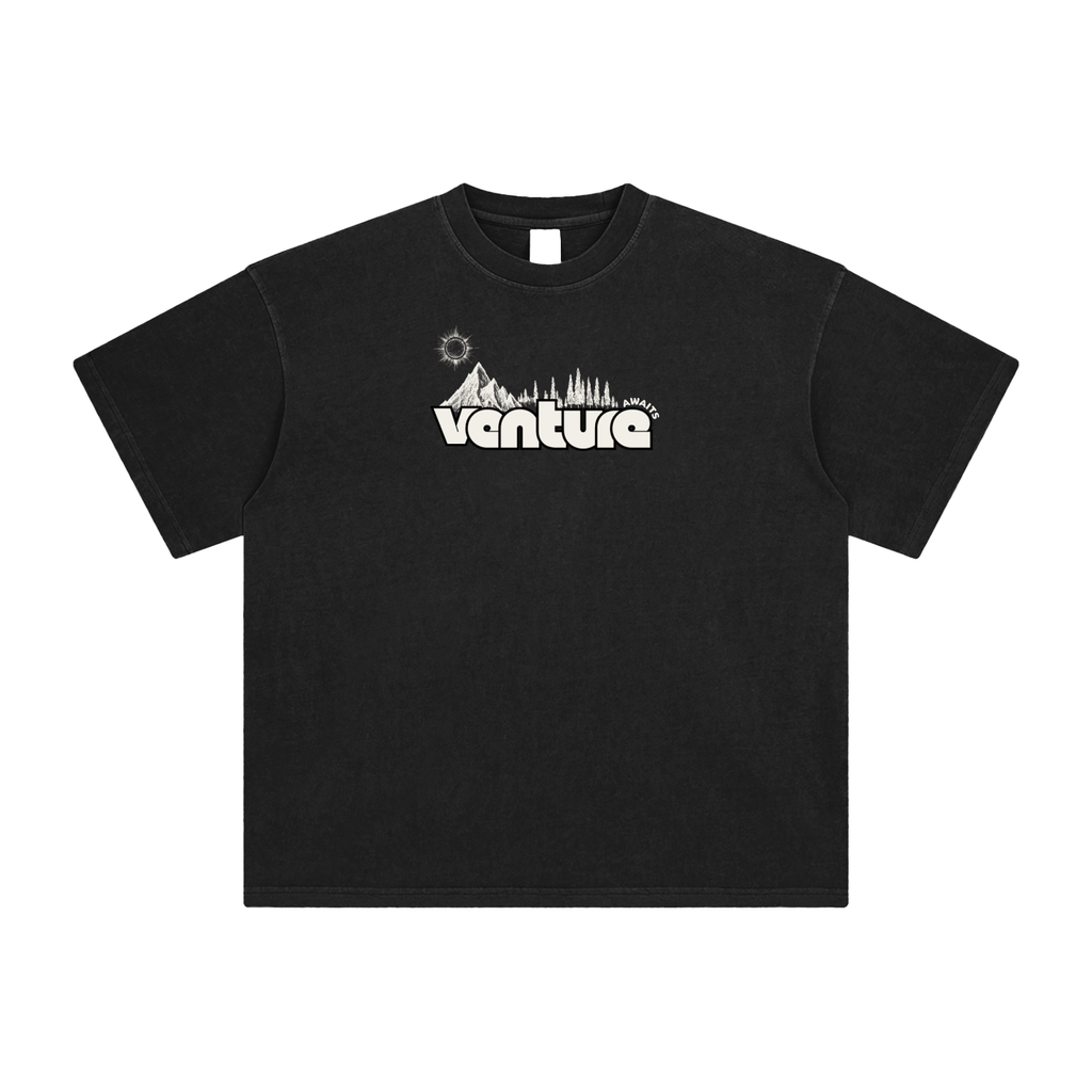 "Venture Awaits" Washed Tee