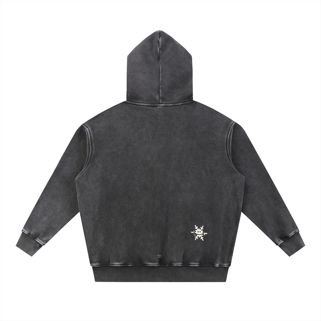 "Venture Awaits" Washed Fleece Hoodie