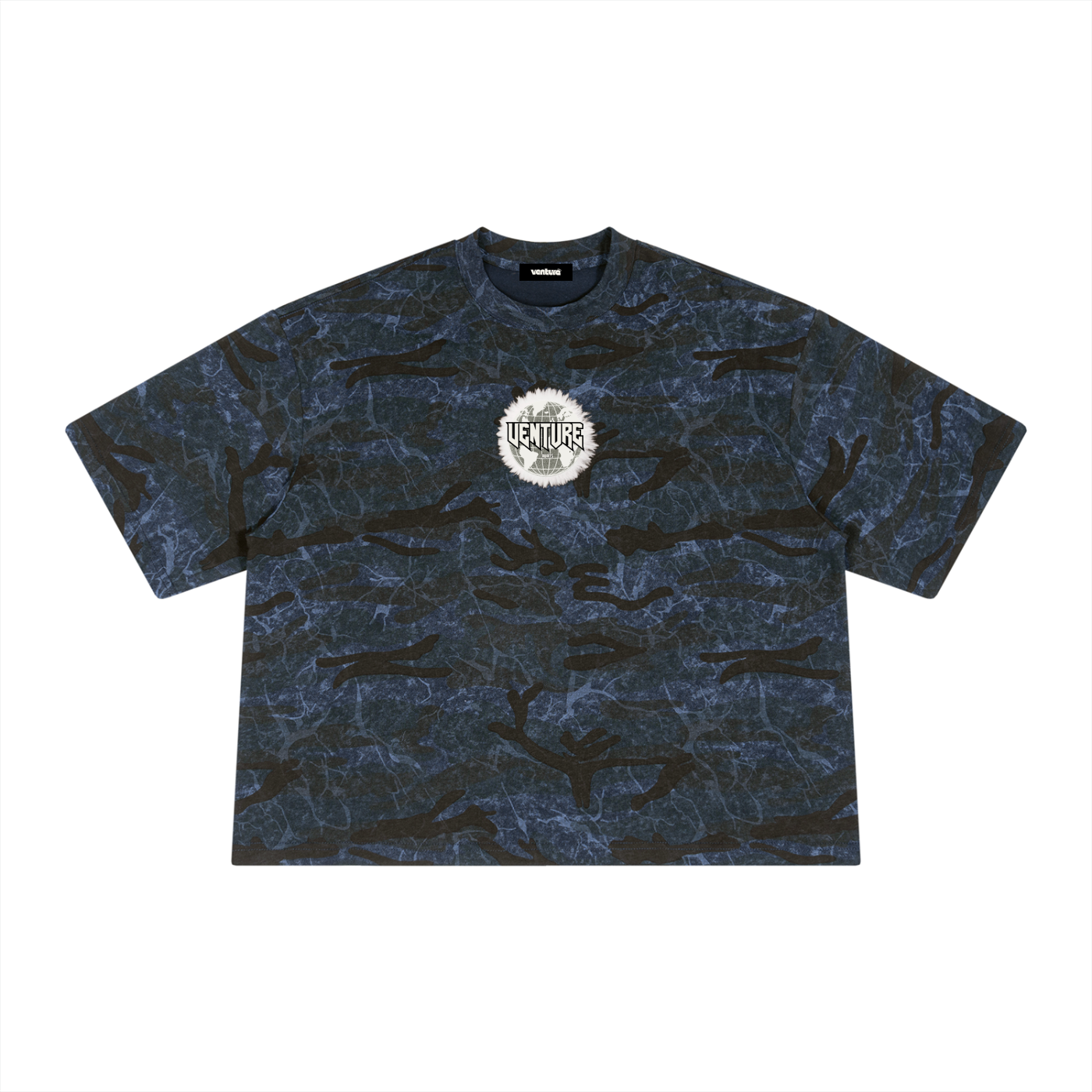 "Visions" Boxy Camo Tee