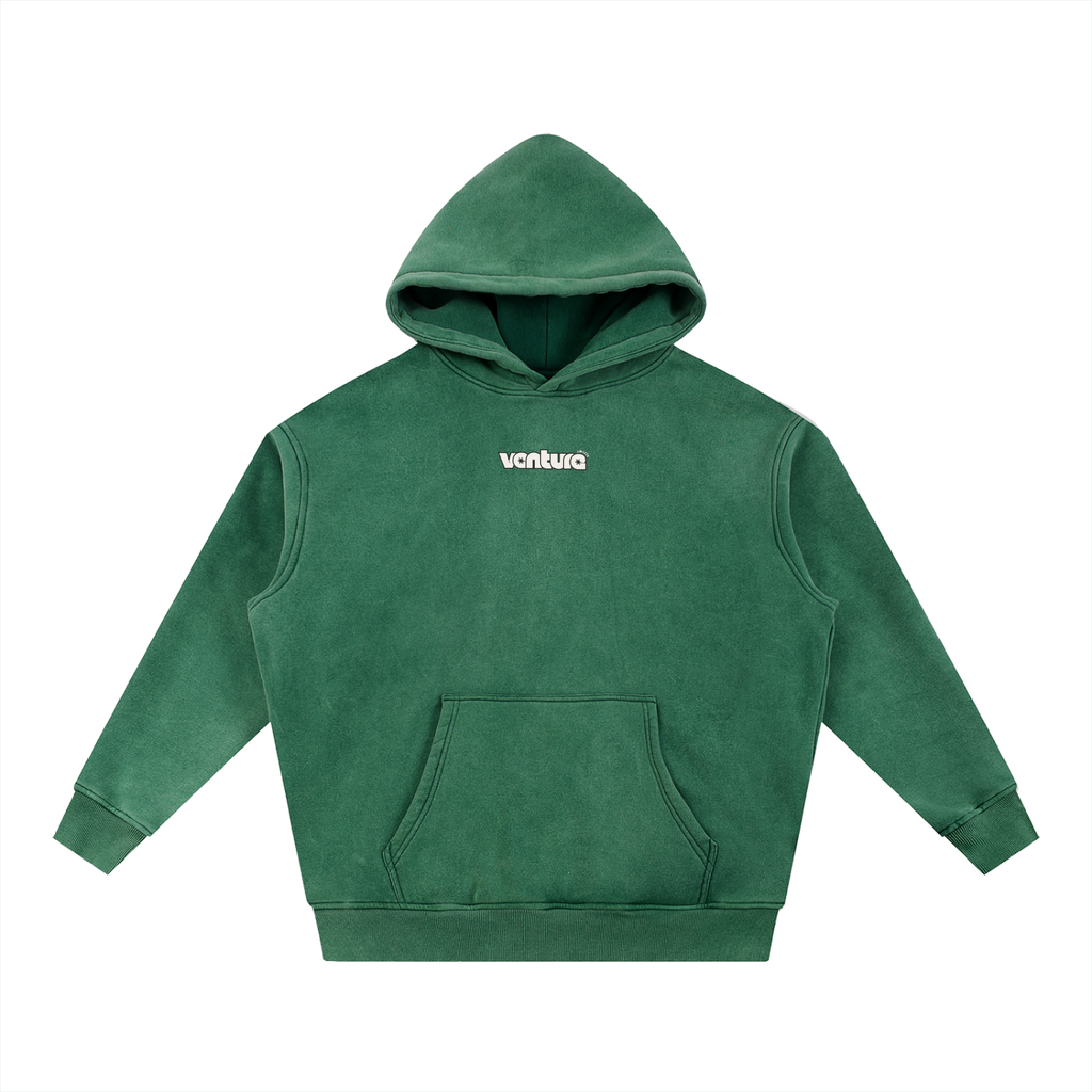 "Venture Awaits" Washed Fleece Hoodie