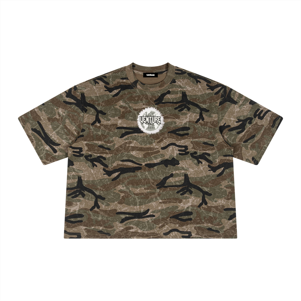 "Visions" Boxy Camo Tee